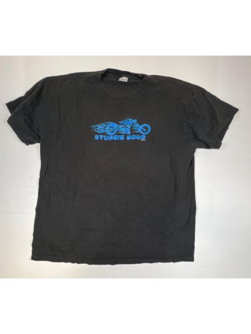 Vintage Delta Pro Weight Men XL Sturgis 2002 South Dakota Biker Graphic T-Shirt